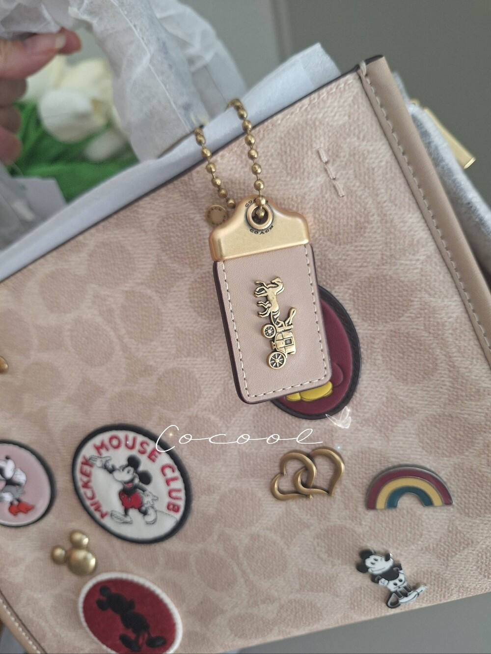 COACH C6105 Disney X Coach Rogue 25 In Signature Canvas With Patches NWT - Picture 5 of 14